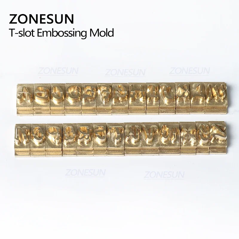 ZONESUN Hot foil Stamping Letter Movable Brass Mold Custom Logo Alphabet Symbol Press Stamp Craving Tool Branding Iron Leather