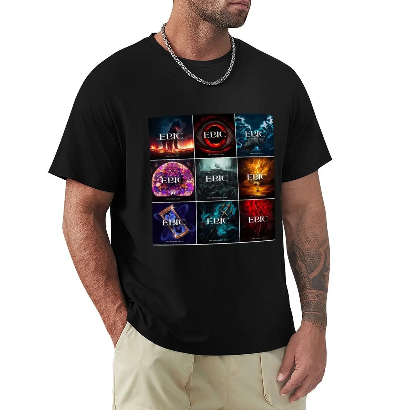 

Epic the Musical Saga Covers T-Shirt Aesthetic clothing Louboutins shirts graphic tees t shirt men