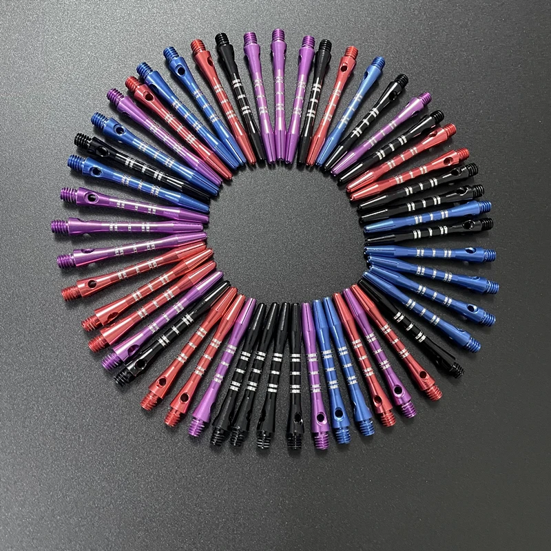 New 12pcs of 4-Color High-End Metal Dart Aluminum Rod 4.1cm/1.61inch Metal Rod Carving and Marking Dart Entertainment