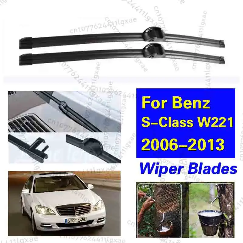 

Передние щетки стеклоочистителя с левым рулем для Mercedes Benz S-Class W221 2006-2013 2007 2008, лобовое стекло, щетка для очистки окон 27 "+ 27"