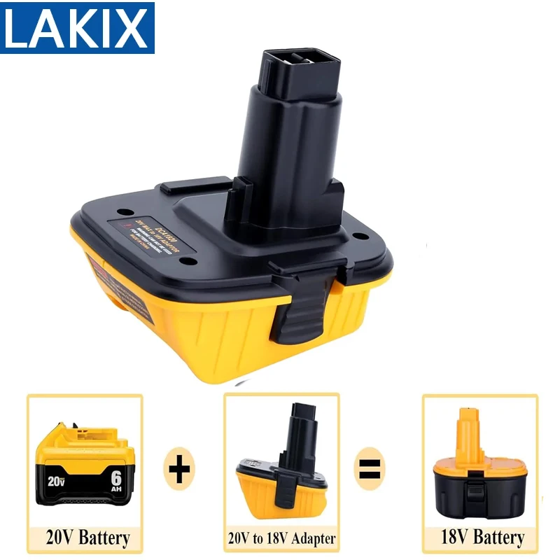 

Battery Adapter for Dewalt DCA1820 20V 18V Tools Convert for Dewalt 20V Lithium Battery DC9096 DE9098 DE9096 NiMh Battery