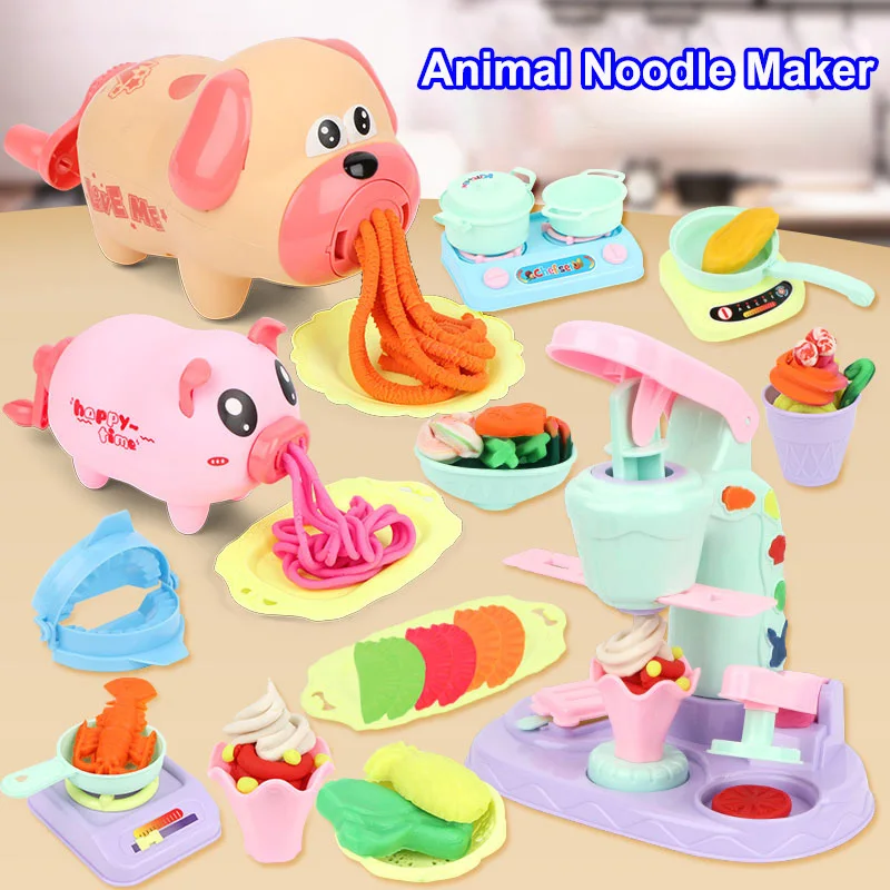 

Safe and Non-toxic 24-color Plasticine Piggy Puppy Mold Set Children's Handmade DIY Plasticine Tools Educational Toys Gifts