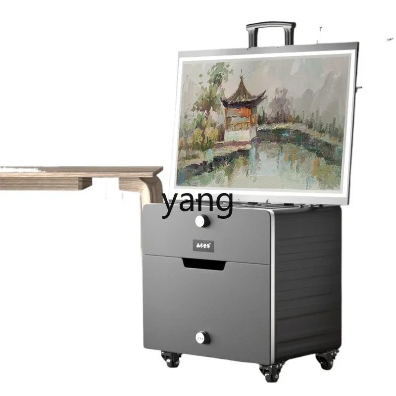 RQ integrated trolley painting box painting table art student special easel