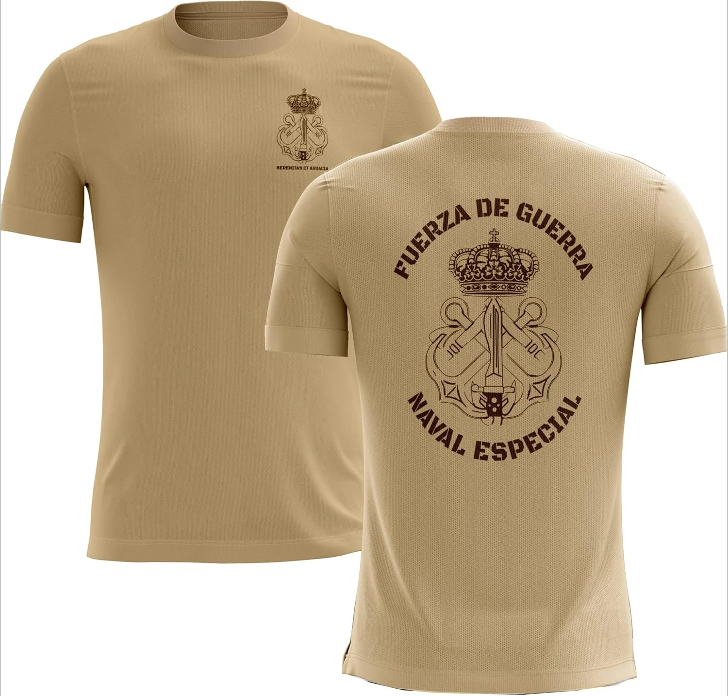 Fuerza de Guerra Marines Naval Especial Infanteria de Marina T-Shirt Short Slleve Casual 100% Cotton Shirt
