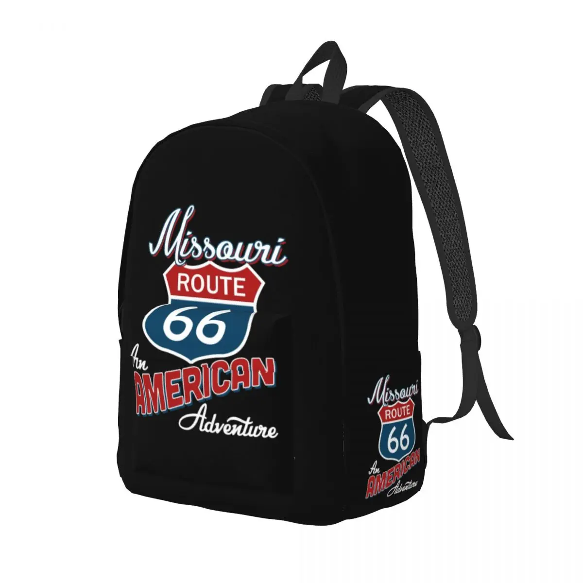 Missouri Route 66 America Canvas Backpacks Women Men College School Students Bookbag Fits 15 Inch Laptop America Highway Bags