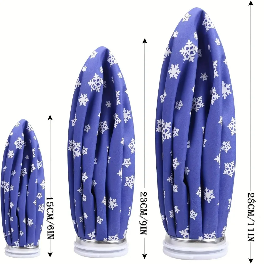 Reusable Ice Bags 6/9/11 Inch, Cotton Hot Cold Packs for Knee Head Leg, Versatile Body Cooling & Warming, Home Travel