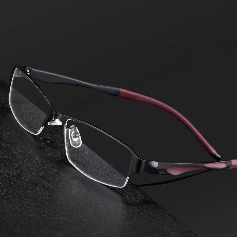 جديد الرجال والنساء الضوء الأزرق قصر النظر الوقاية نظارات الطالب البصريات الانتهاء من النظارات الطبية 0 -0.50 -0.75 إلى -6.0 #4