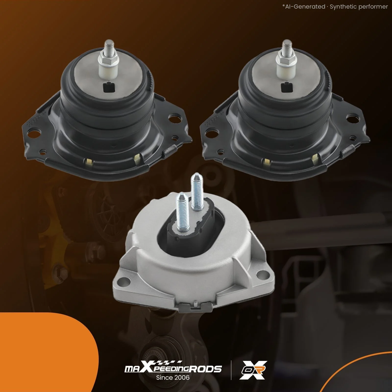Motor Mount & Trans Mount Set of 3 for Jeep Grand Cherokee Dodge Durango 2011-19