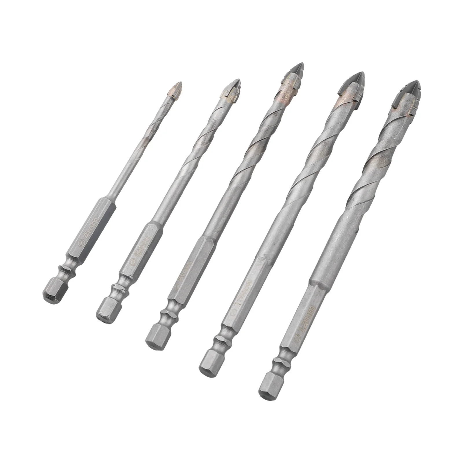 4 Edge Drill Bits Concrete Drill Bits 12mm Hex Shank Drill Bits Milling Cutter Precision Drilling Wear Resistant