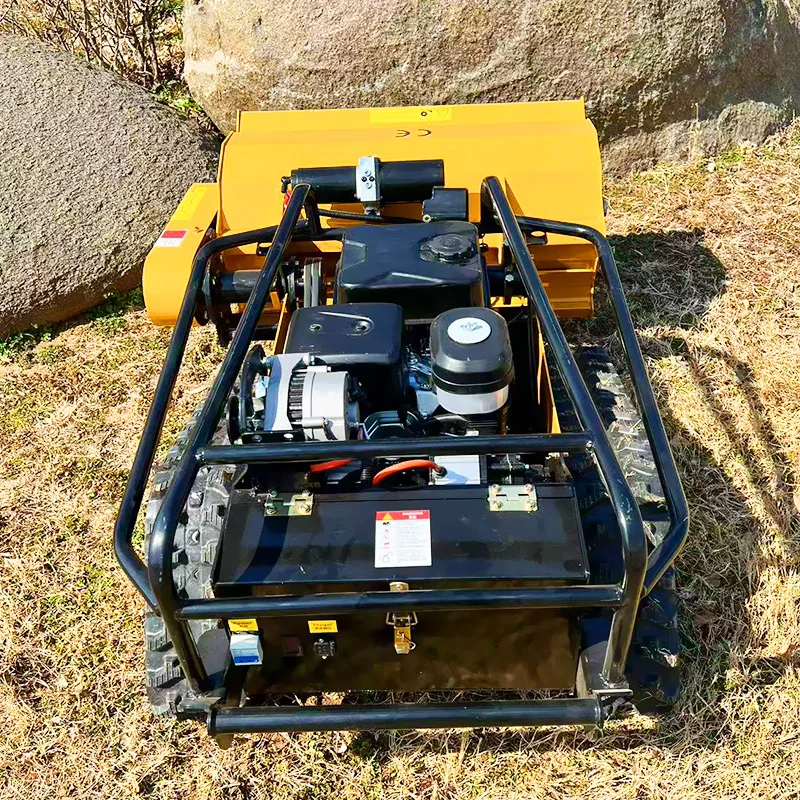Cortacésped sobre orugas con Control remoto mejorado de alto rendimiento personalizado, Mini Robot cortacésped