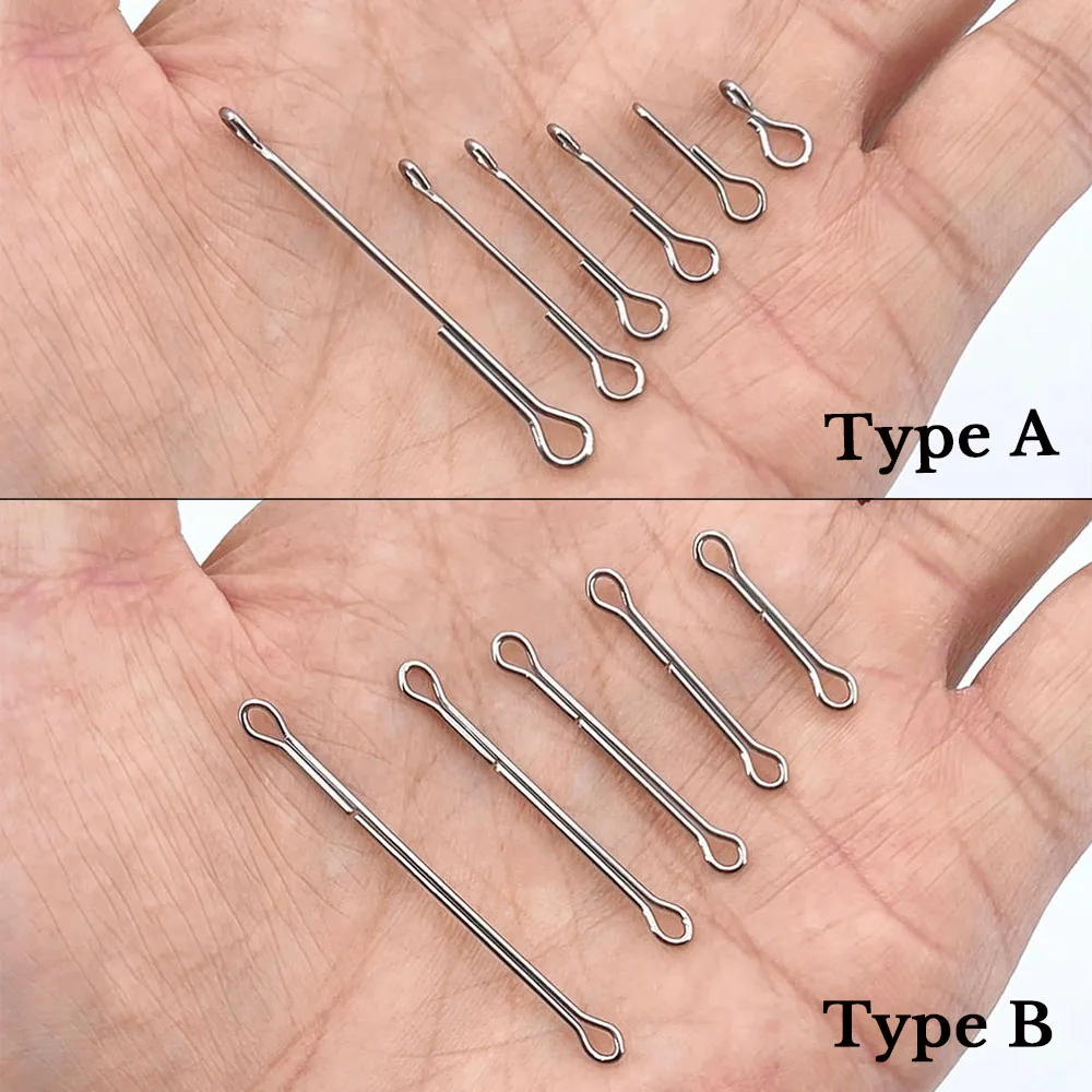 ICERIO 20/30 Stück Edelstahl Gelenkige Fischgräten Mehrteilige Streamer Fliegenbindematerialien 10-55mm Größen Salzwasser Finesse Changer – Detail 5