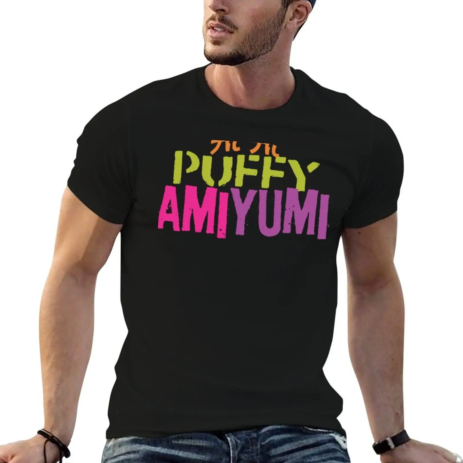 

Puffy AmiYumi logo T-Shirt man t shirt designer cotton t shirts man 100% T-Shirt