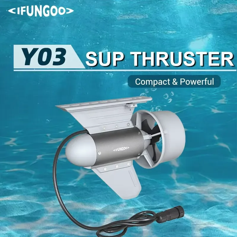 Wholesale Factory IFungoo Y03 Electric Fin Surfboard Tail Fin SUP with 18.4lb Propeller Board + B2 Battery