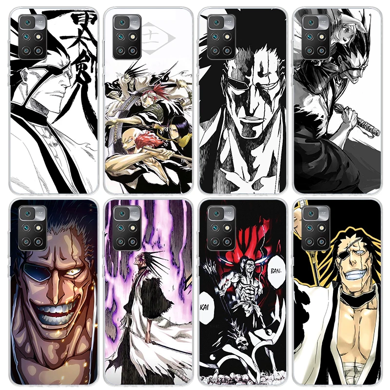 Чехол для телефона отбеливатель Zaraki Kenpachi для Xiaomi Redmi 12C 12 10C 10A 10 9C 9A 9T 9 8A 8 7A 7 6A 6 Pro K60 K40 K20 S2, чехлы с принтом