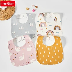 INSULAR Baby Bibs Burp Cloths Bibs Soft Cotton Adjustable Bib U Shape Newborn Feeding Bibs Infants Saliva Towe Rice bag