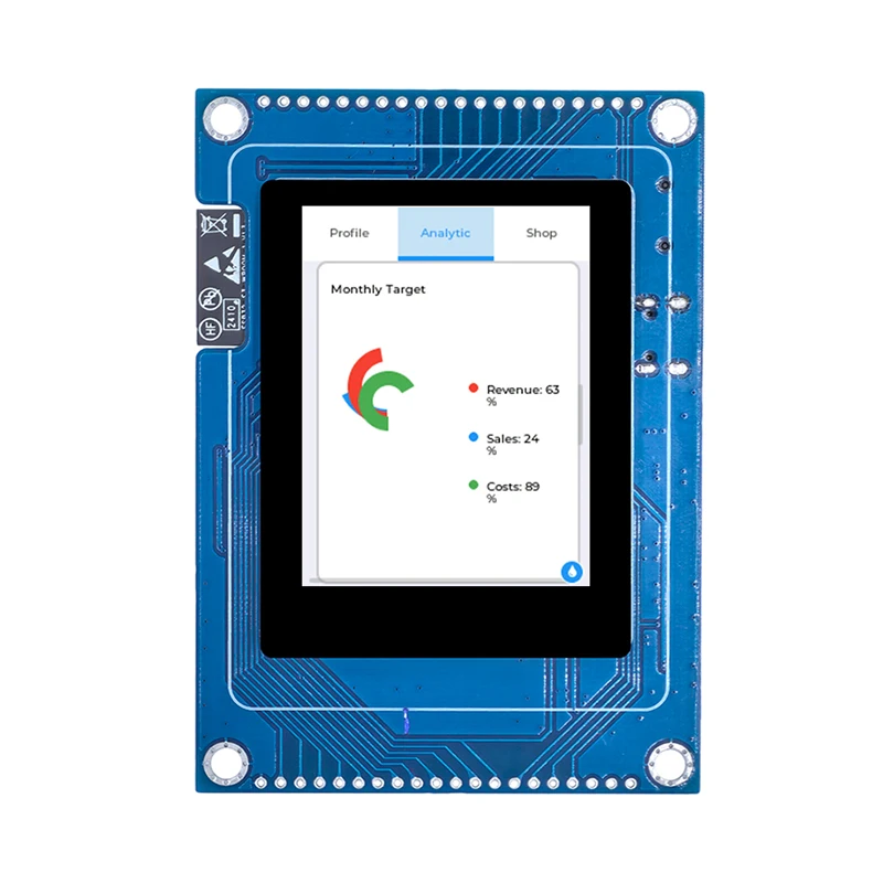 2.4 Inch Transflective TFT LCD ESP32 S3 Touch Display Dual Core LVGL HMI 16M Flash Ardu-ino WIFI&Bles LCD TFT Module