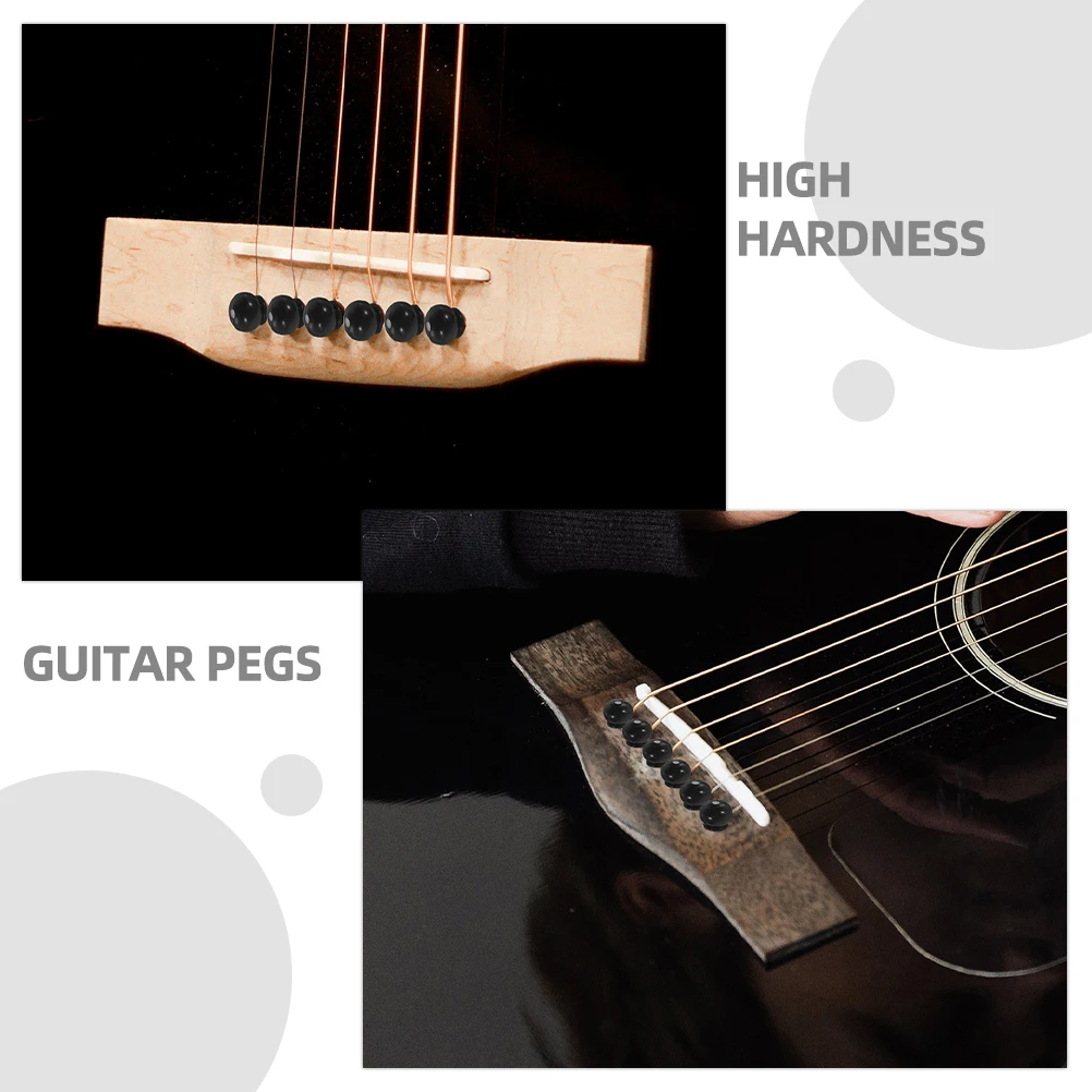 

12 Pcs String Nail Accessories Guitar Bridge Pin Acoustic Pins Replace Tuning Pegs Abs