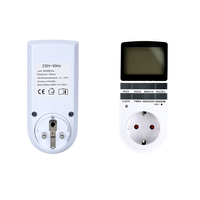 50Pcs Timer Digital Timer Programmable Time Switch Outlet 230V 16A 3680W EU Plug Kitchen Timer Socket 50Hz