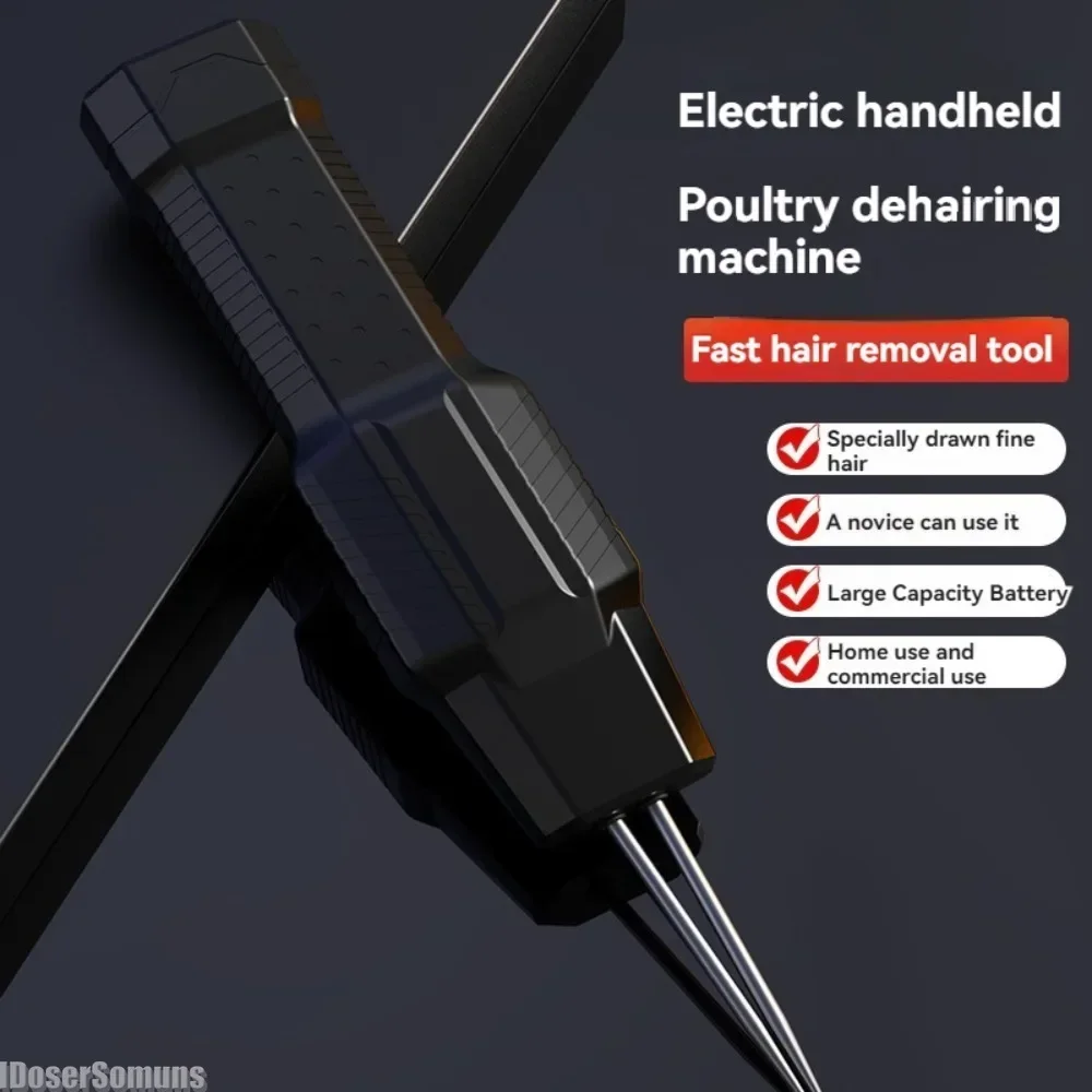 Electric Chicken Plucker Machine Electric Poultry Feather Plucker Handheld Portable Automatic Poultry Short Hair Plucking Tool