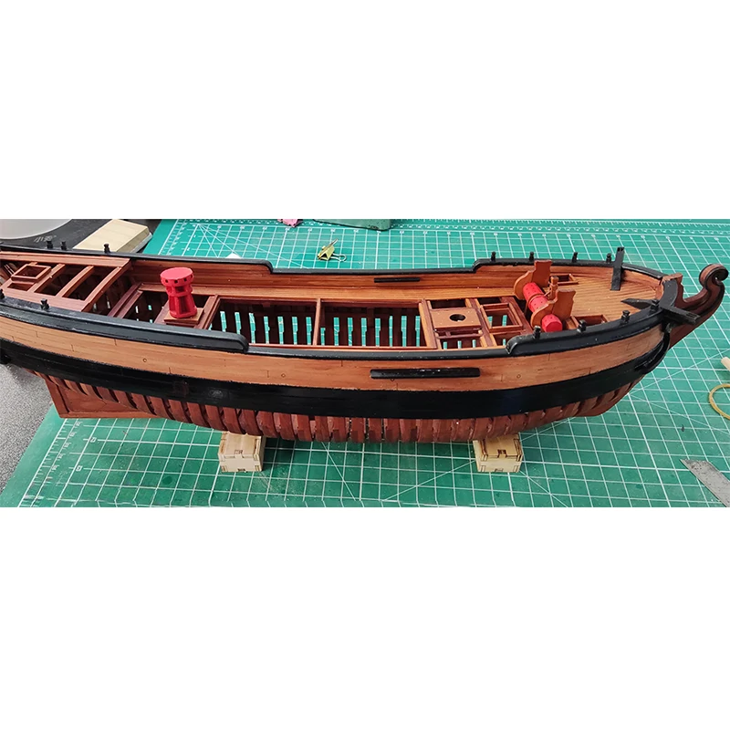 1/48 Ship Model Hayling Full Rib Full Structure DIY Simulation Wooden Sailboat Model Assembly Kit Gift Collection Model Toy