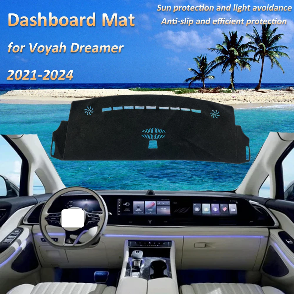 

For Voyah Dreamer Dream Rabdan One Seven 2021 2022 2023 2024 Dashboard Mat Cover Dash Protective Avoid Light Carpet Tools Parts