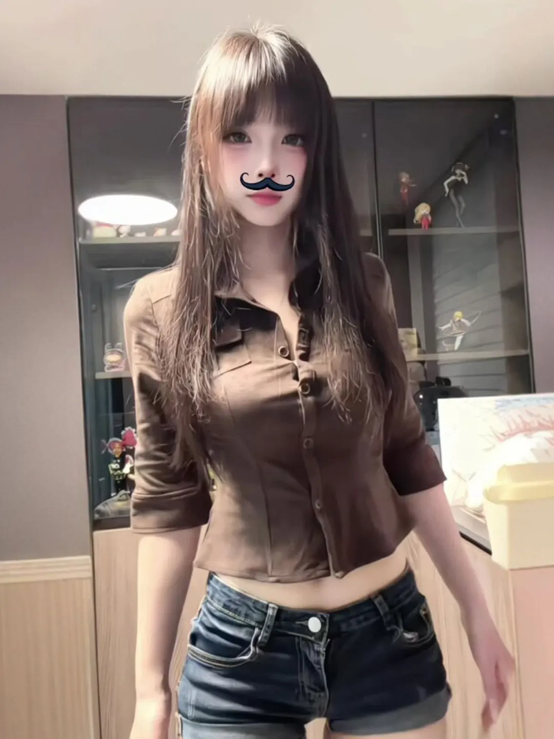 

Retro American Unique Short Slim Fit Shirt Fashionable Elegant Top Summer New Style Women's Collar Long Sleeve Casual Shirt