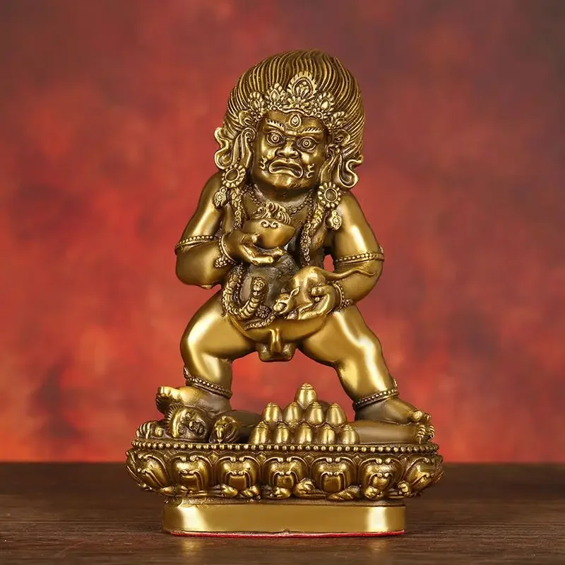 

Chinese Pure Copper God of Wealth Ornaments Buddha Statue Home Office Enshrined To Attract Wealth Bronze Statue