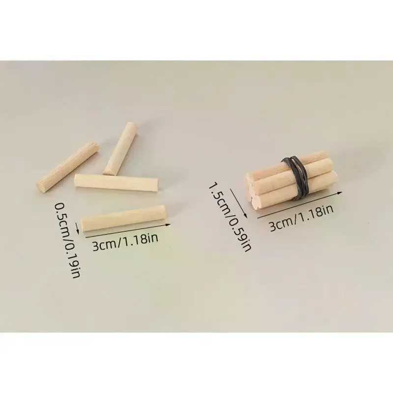 5 حزم من نماذج الحطب المصغرة المحاكية لبيت الدمى بمقياس 1/12، إكسسوارات أثاث المطبخ لديكور بيت الدمى، ألعاب تمثيلية للأطفال