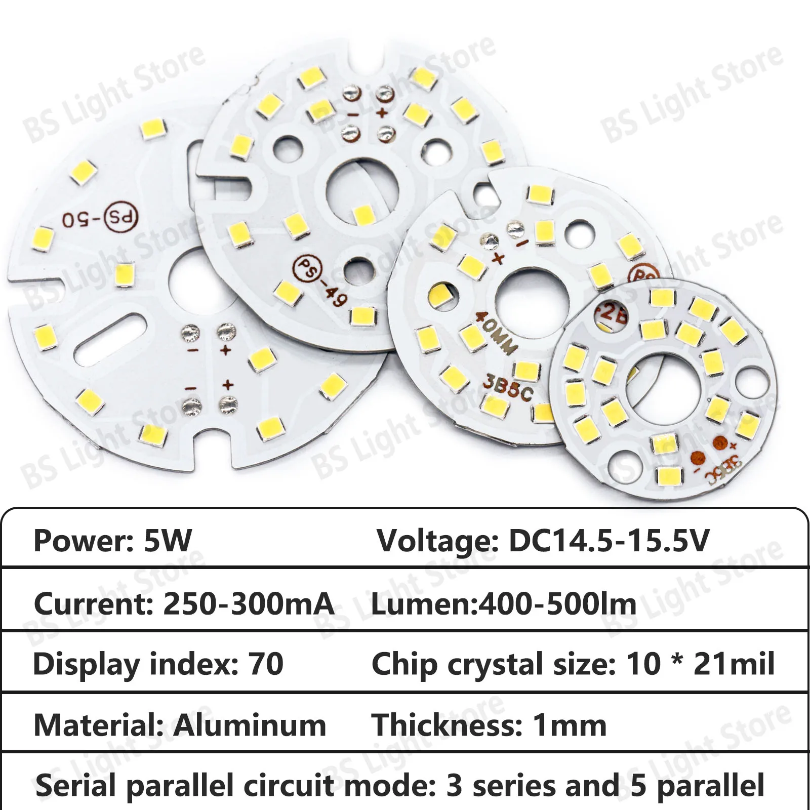 LED Light Board 32mm 40mm 48mm 56mm DC14.5-15.5V 2835 Bead White Neutral Warm White For Luminous Lamp Light Source Replacement