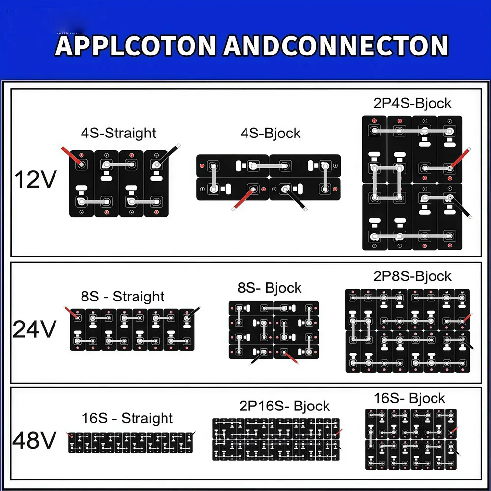 12000 دورات 3.2 فولت 340 أمبير Lifepo4 بطارية قابلة للشحن الصف أ DIY12V 24 فولت 48 فولت RV EV قارب جولف الطاقة الشمسية التخييم واجب خالية #6