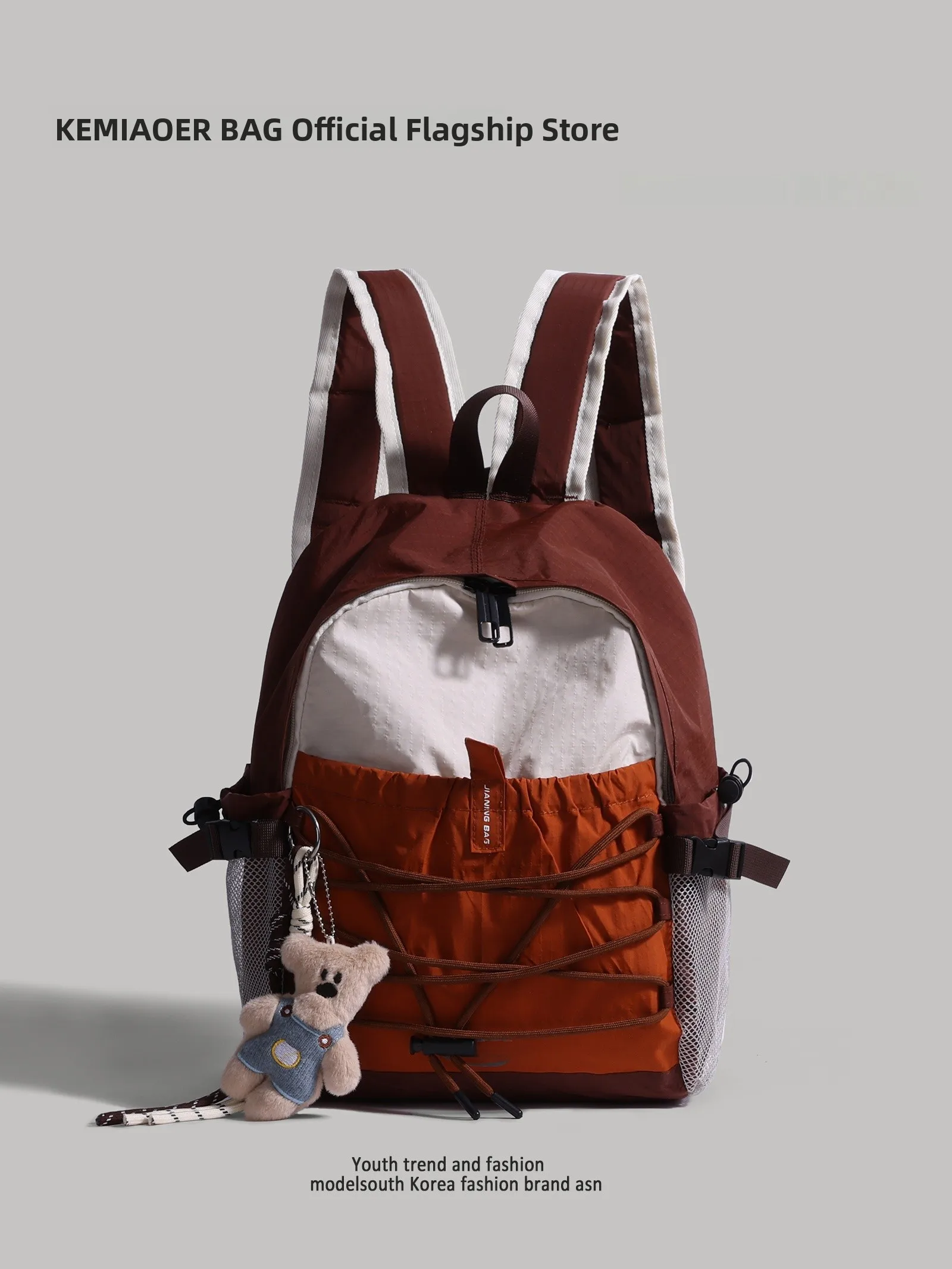 アウトドアスポーツ女性用バックパック軽量ハイキング登山旅行スクールバッグ通勤ダブルストラップジッパー開閉