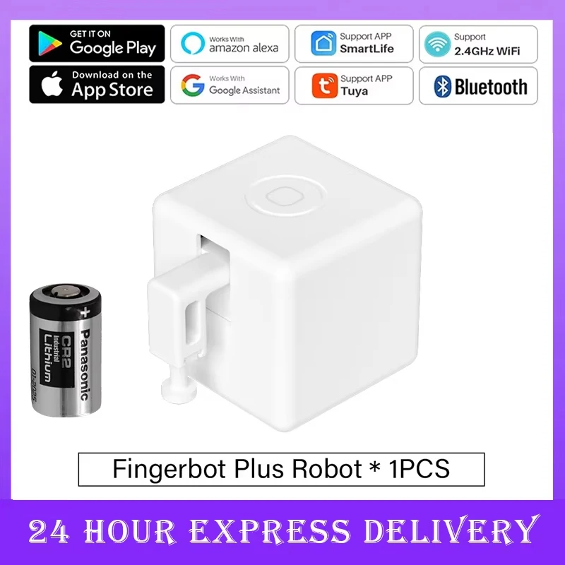 Tuya Zigbee 3,0 Bluetooth Smart Fingerbot Schalter Fernbedienung Garage Vorhang Taste Roboter Drücker für Alexa Google Home Sprachassistent
