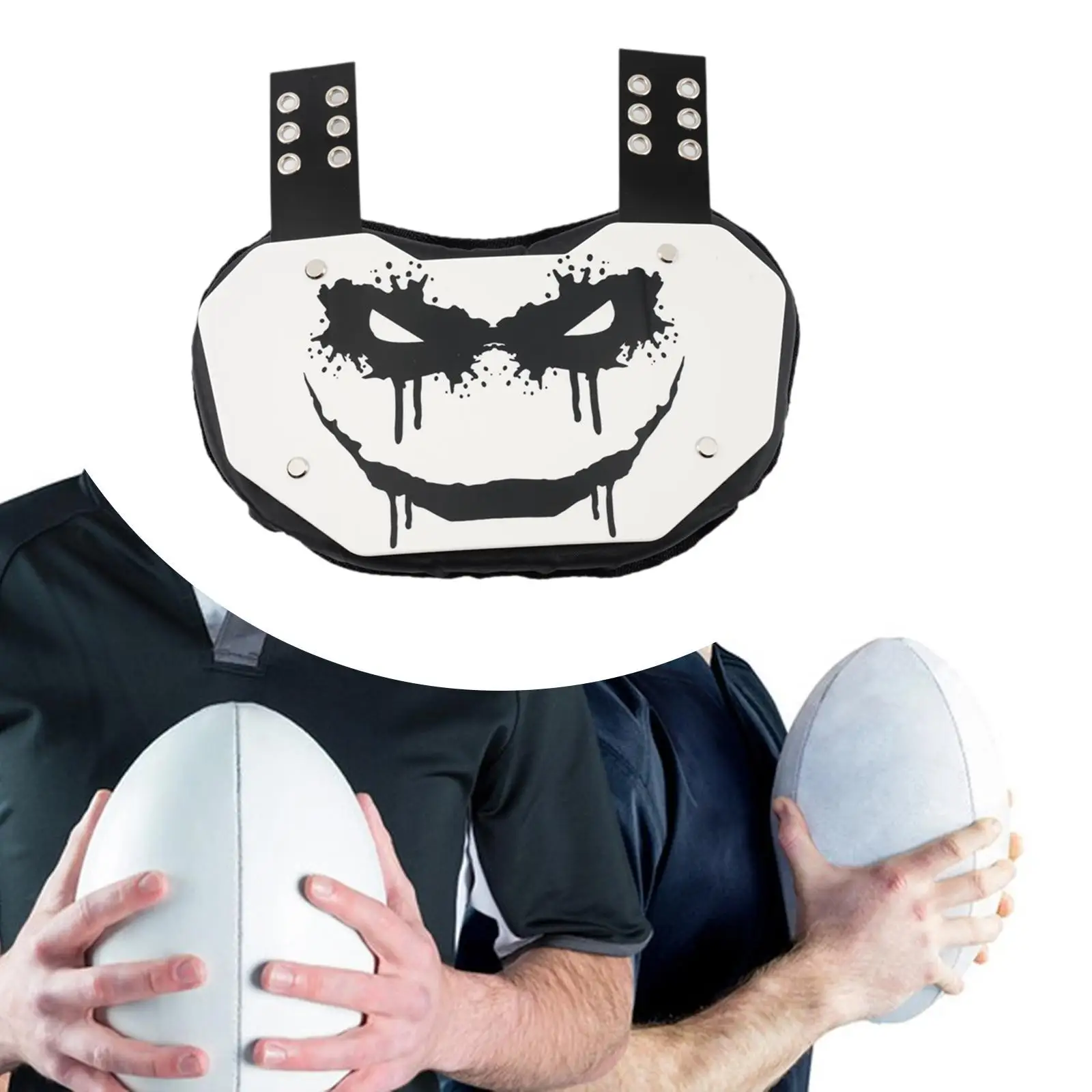 

Protective Football Back Pad Rugby Back Pads for Training Football Game Kids