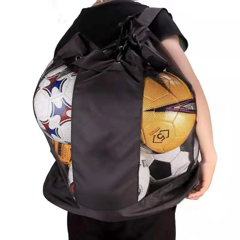 1PC Einzelne Schulter Ball Tasche Heavy Duty Sport Ball Tasche für Lagerung Fußball Basketball Volleyball Schwarz Sport Tasche Große kapazität