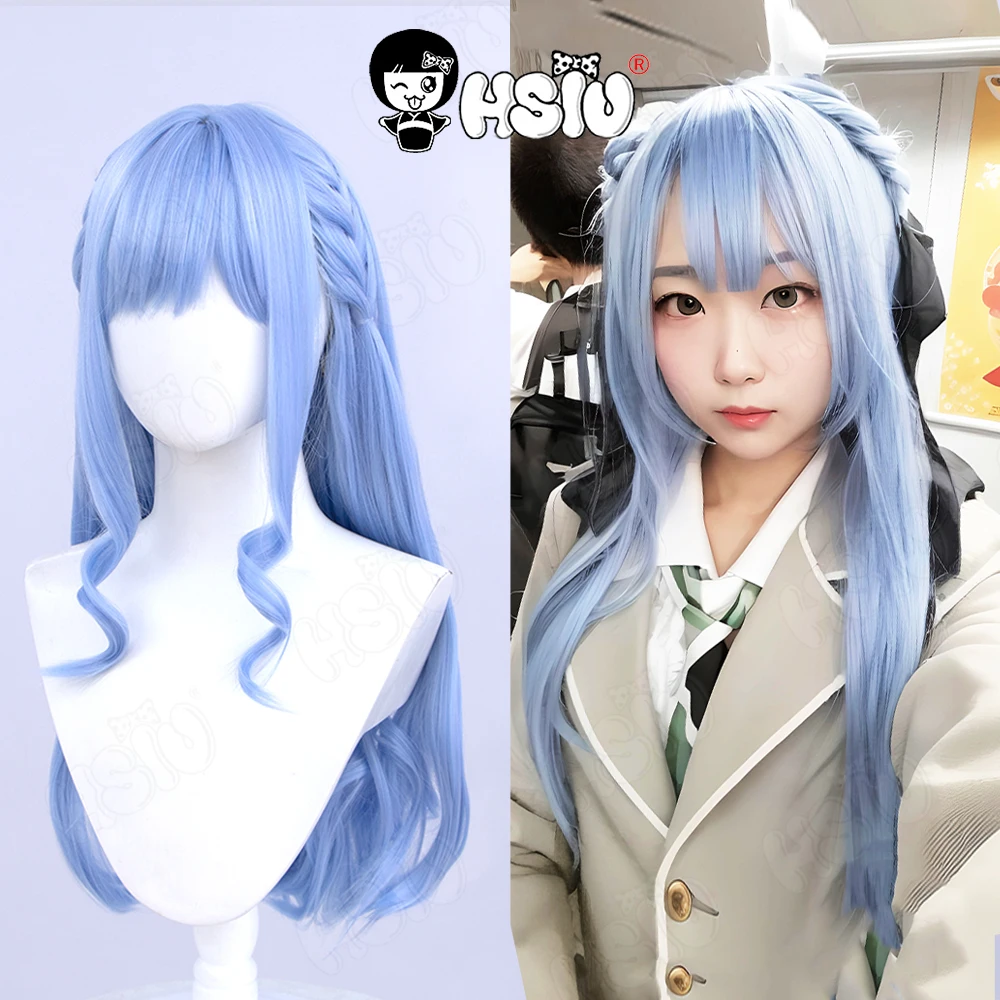 Togawa Sakiko Cosplay Wig Anime BanG Dream Cosplay Wig HSIU 70Cm Light blue long hair Synthetic Wig+Wig cap MyGO Cosplay Wig