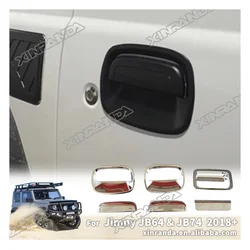 Manija de puerta Interior de coche, cubierta embellecedora para Suzuki Jimny JB64 JB74 2018-2024, 3 puertas Jimny, 3 piezas por juego