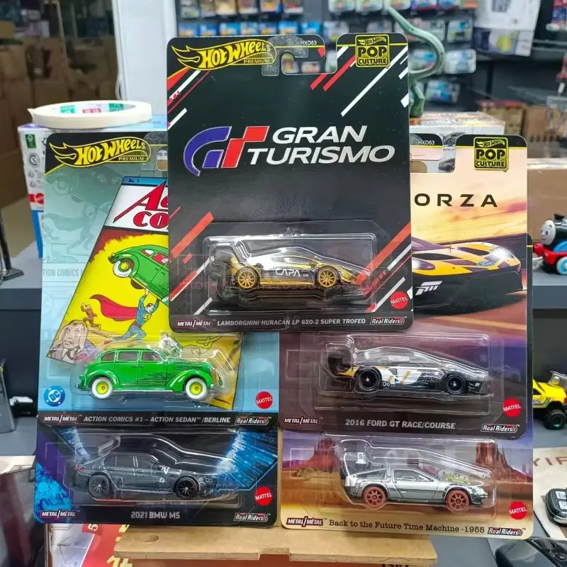 Hot Wheels Hxd63 colección de cultura Pop auténtica serie Stranger Things Godzilla Regreso al futuro Forza Matrix juguetes coches regalos