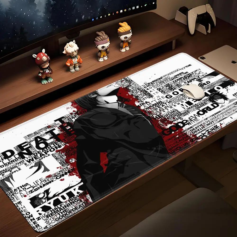 Deaths Notes Mouse Pad Table Pad Cute HD Rubber Desk Pad Extended Gaming Keyboard Mats Large 100x50cm XXL Gamer Big Mouse Pad