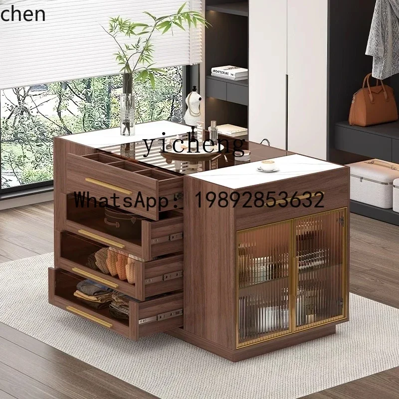 

X6 Simple Cloakroom Center Island Display Cabinet Household Double-Sided Storage Cabinet Bedroom Chest of Drawers