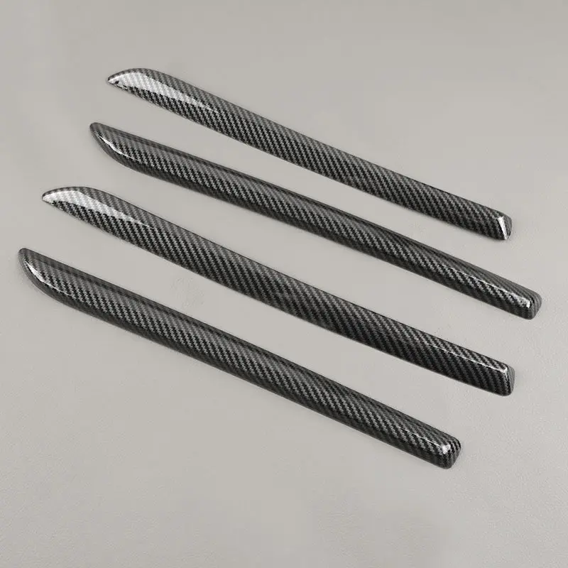For Audi A3 8V 2014-2018 S3 2017 Car Interior Carbon Fiber Texture Door Panel Trim Strip Cover Trim Protective