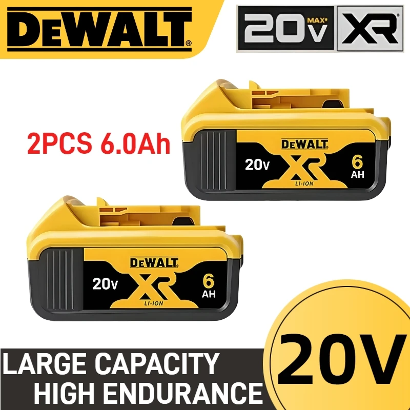 6000mAh Dewalt 20V Battery,DCB205 DCB206 DCB209 DCB181 DCB182 Replacement Power Tool Lithium Batteries
