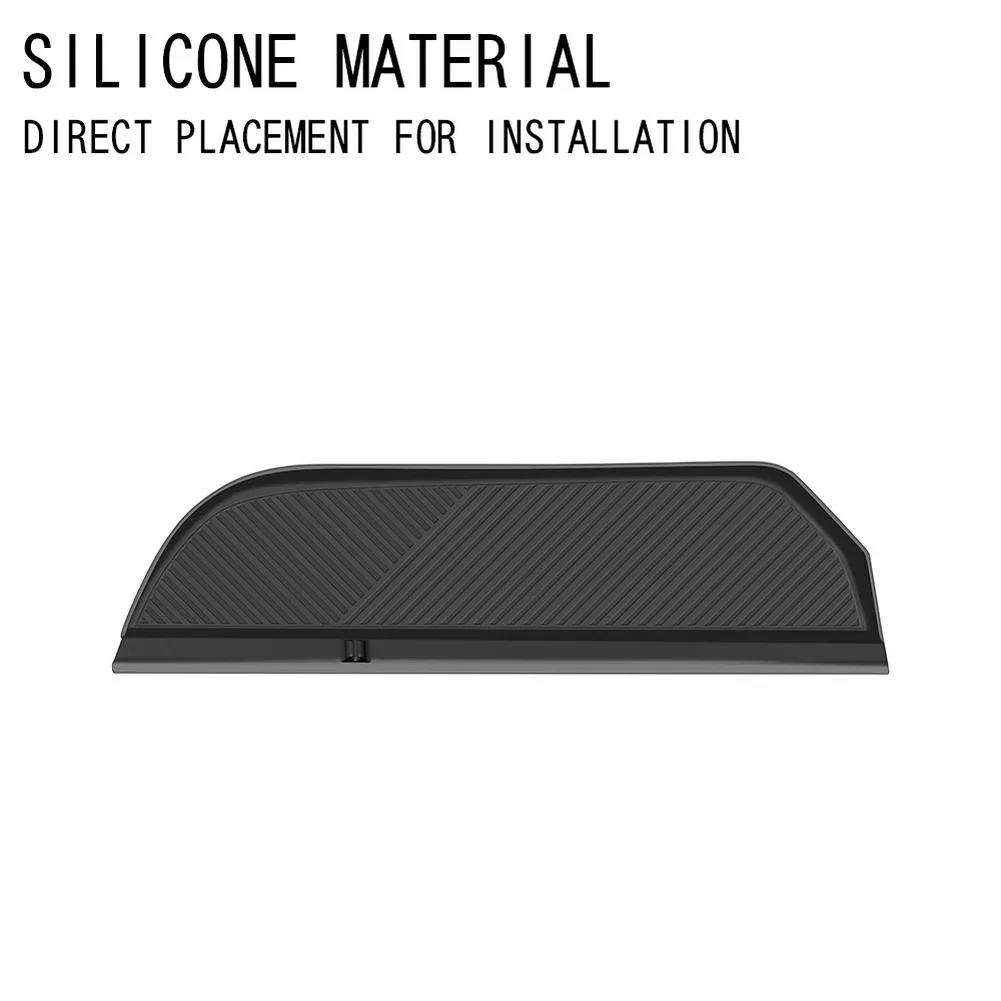

Non-slip Mat Black RAV4 Dash Tray Silicone Material Passenger-side Fit Easy Installation Car Interior Protection