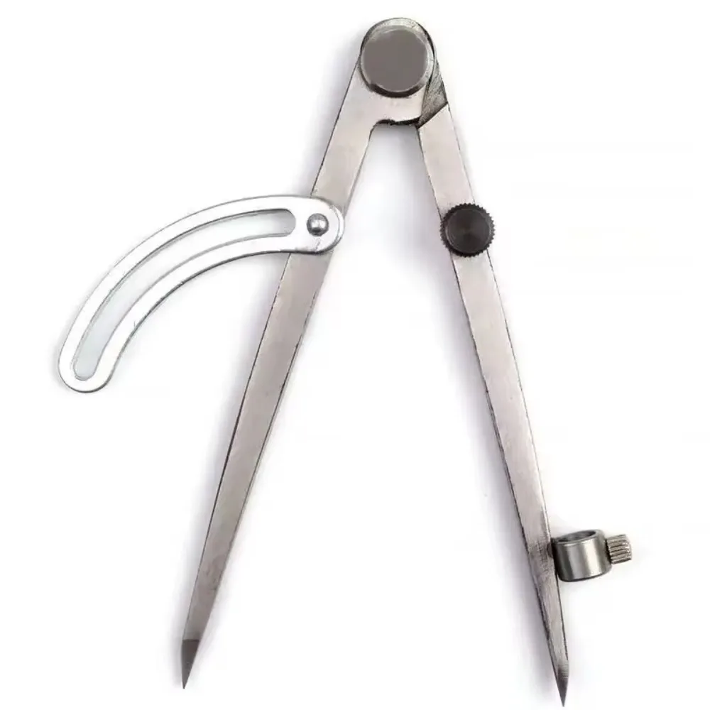 

Pencil Marking Steel Wing Divider Edge Creaser Scriber Cross Line Compasses Adjustable Leather Craft Rotating Tool