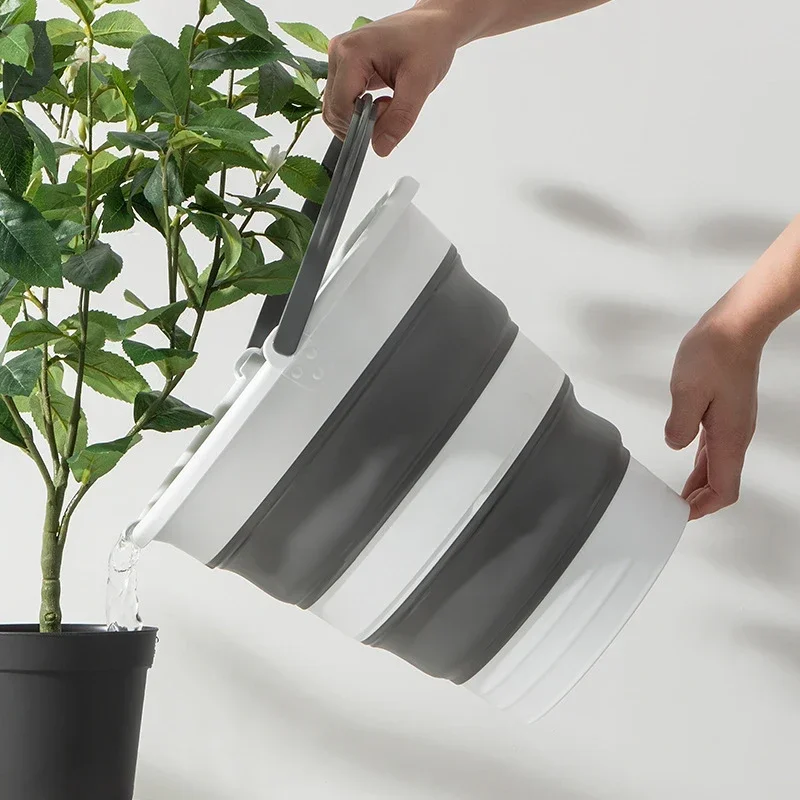 Collapsible Buckets 15/5/10l Mop Cleaning Bucket With Handle Folding Foldable Water Buckets For Outdoor Garden Fishing