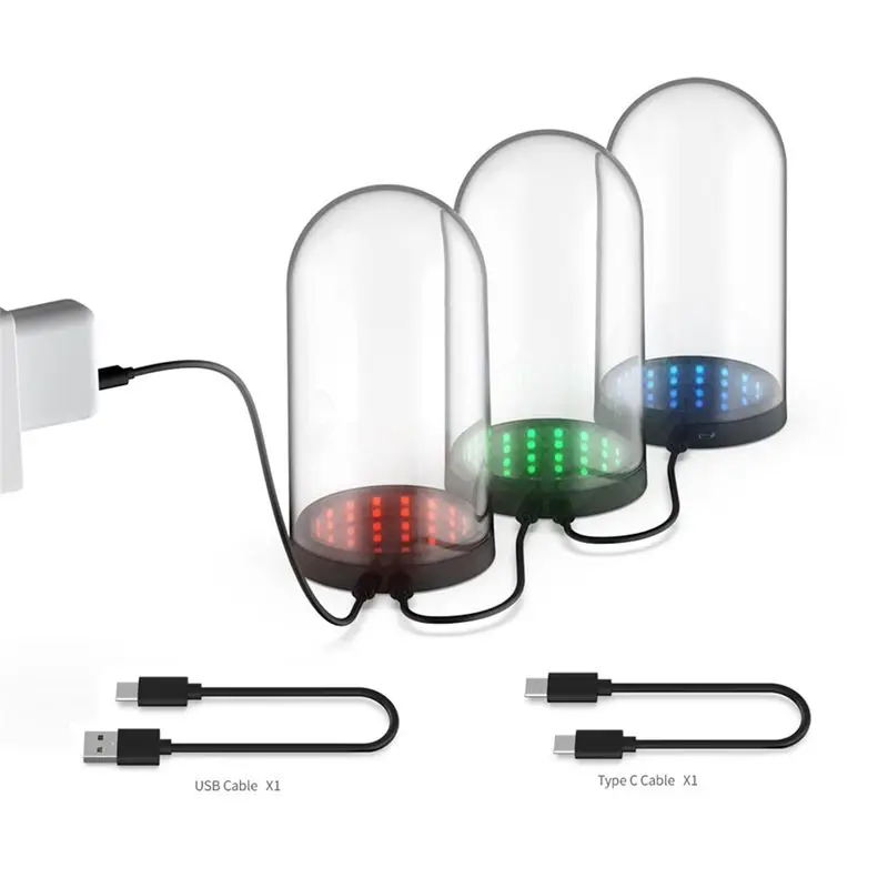 NEW HOT In Stock-Game Thousand-Layer Mirror Sound-Controlled RGB Lighting Display Box Figure Storage Transparent Storage Bo