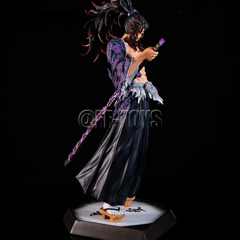 32CM Anime Demon Slayer Kimetsu No Yaiba Figure Kokushibo PVC Action Figures GK Statue Model Doll Toys for Children Gifts