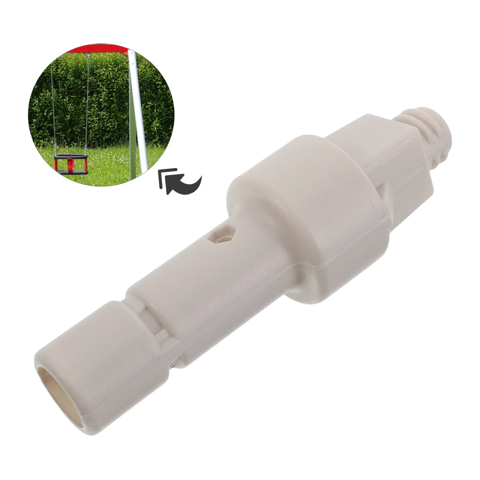 2 قطعة أنابيب أرجوحة بلاستيكية 7.86X2.36 ''إطار ملعب خارجي استبدال الأنابيب الاطفال مجموعة أرجوحة أجزاء معدات ملعب إصلاح