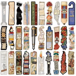 30PCS Retro Reading Theme Bookmarks Decoration Tags Books Novels Books Gifts Wholesale Decoration