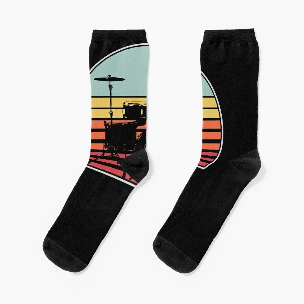 Retro Drummer Percussion Music Gift Socks cool crazy custom sports Men's Socks For Women Men's