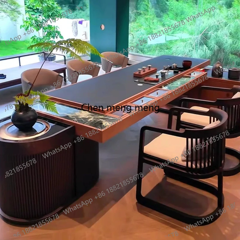 Design Decorations Dining Table Black Luxury Wood Solid Wood Restaurant Dining Table Set Kitchen Tavolo Da Pranzo Furniture Home